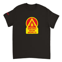 Official WEIRD WIDE WORLD Unisex STARBURST T-shirt (Black)